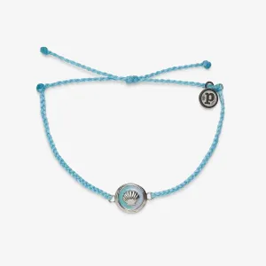 Pura Vida Bracelet Ombre Charm Shell Crystal Blue One Size