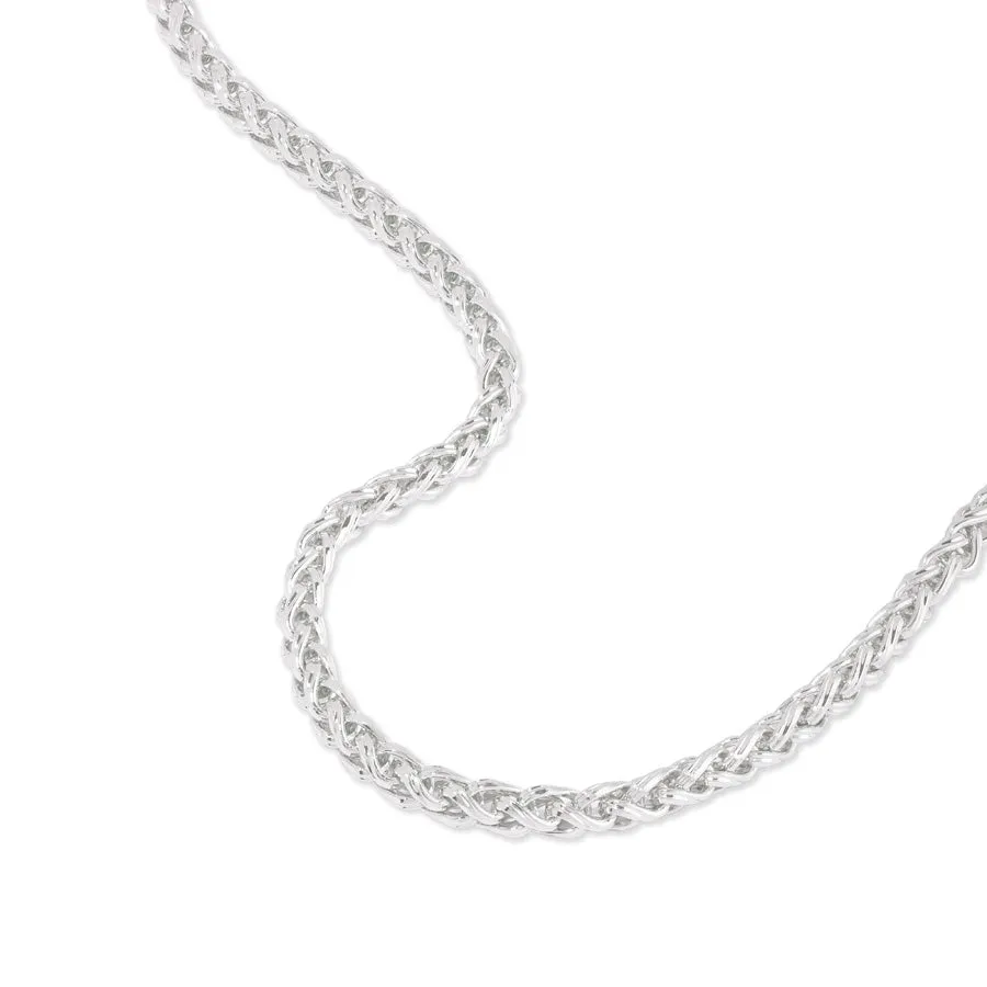 Riley Rope Chain Silver Necklace