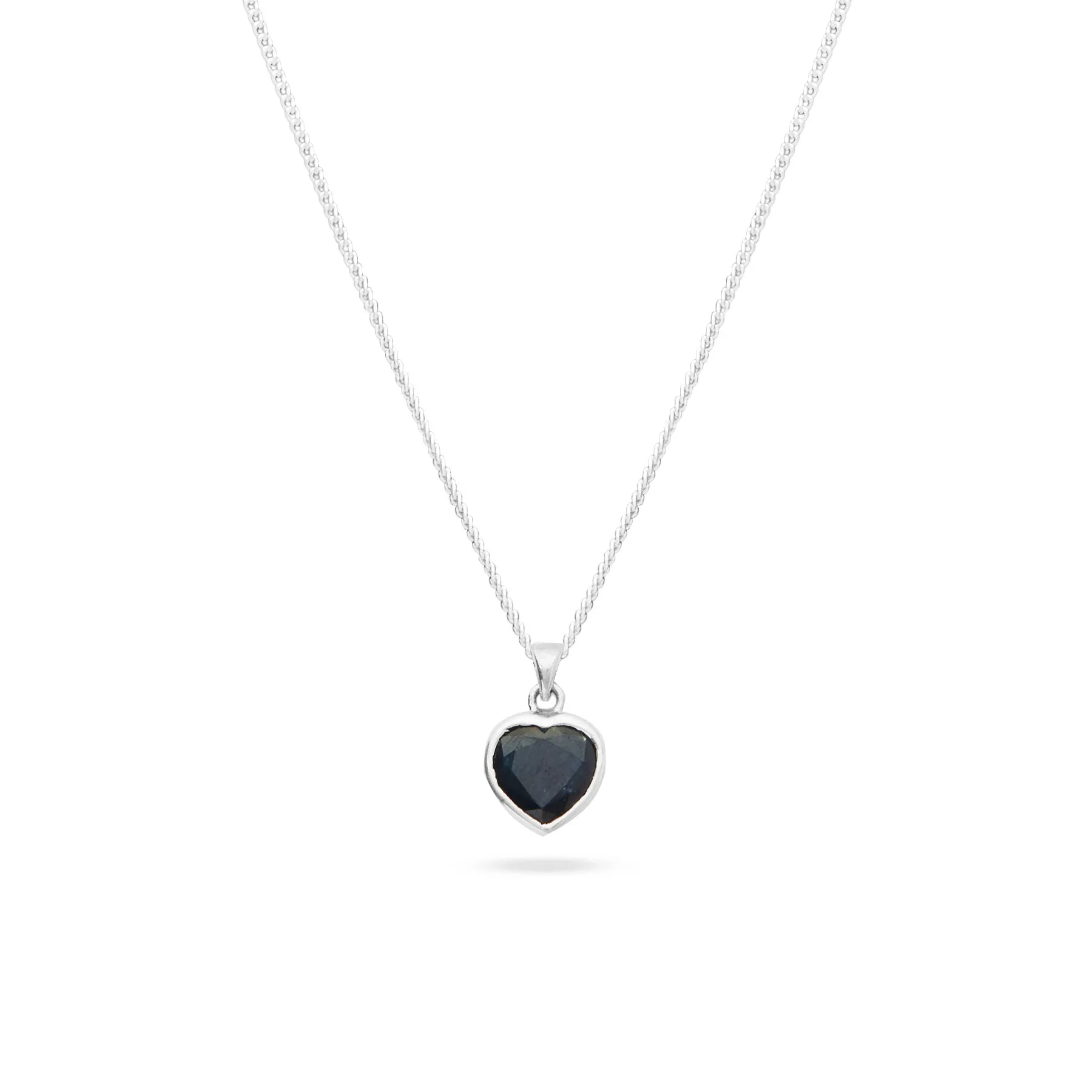 Sapphire Heart Necklace