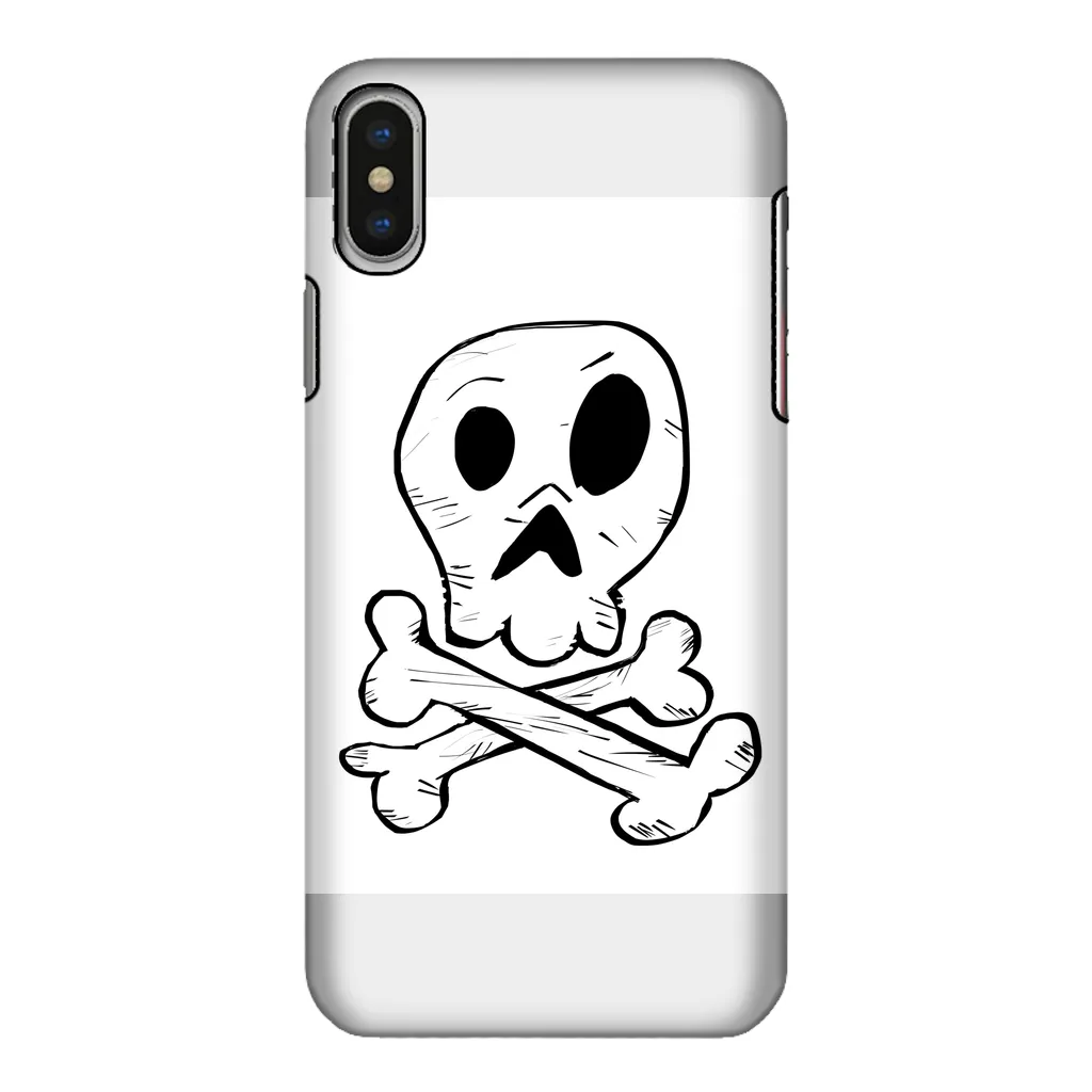 Skull and Cross Bones Fully Printed Tough Phone Case