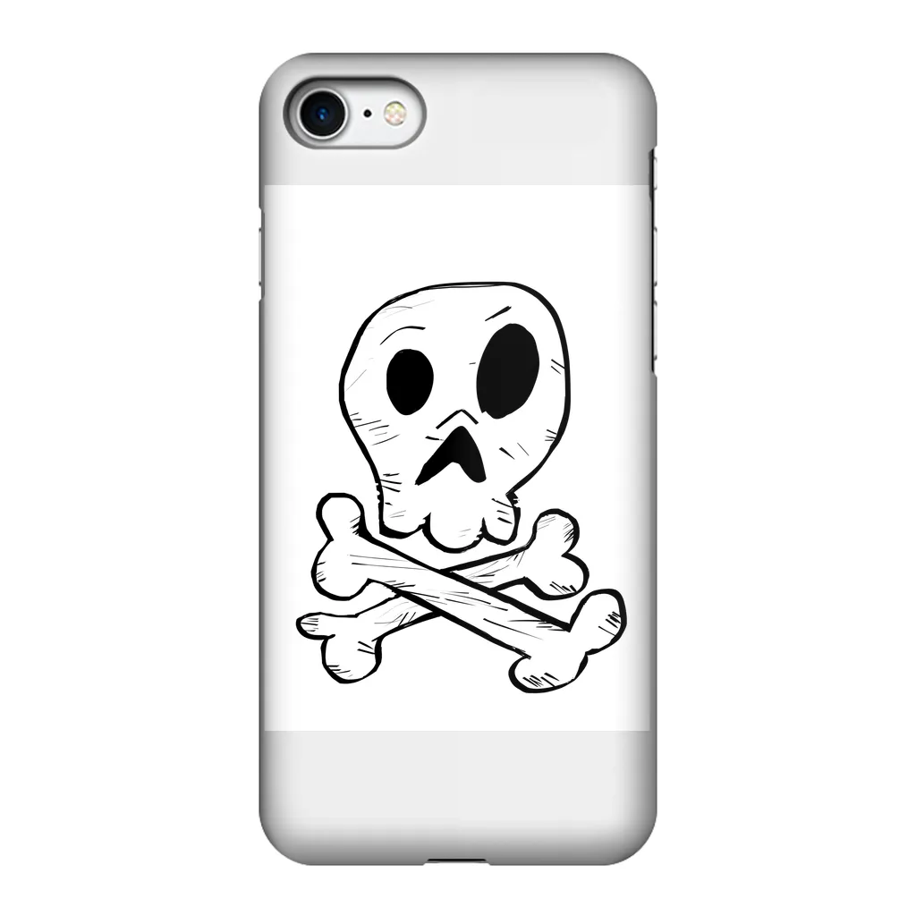 Skull and Cross Bones Fully Printed Tough Phone Case