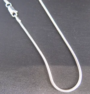 Sterling Silver 18 inch Snake Chain