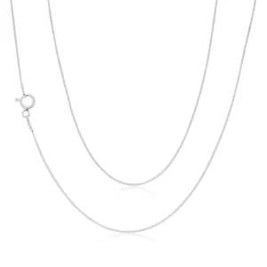 Sterling Silver 40cm Box Chain Necklace