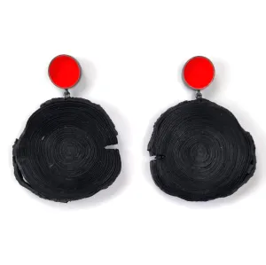 Susanne Elstner - Charcoal Circle Earrings