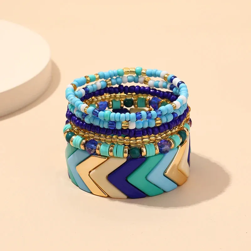 TEEK - Bohemian Multi-Layer Seed Beads Bangles