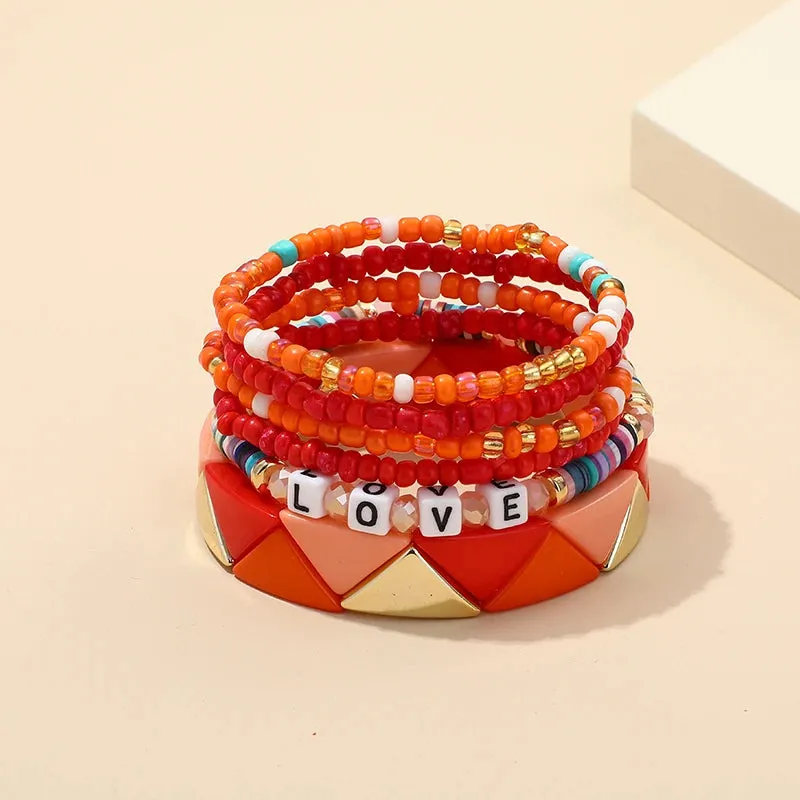 TEEK - Bohemian Multi-Layer Seed Beads Bangles