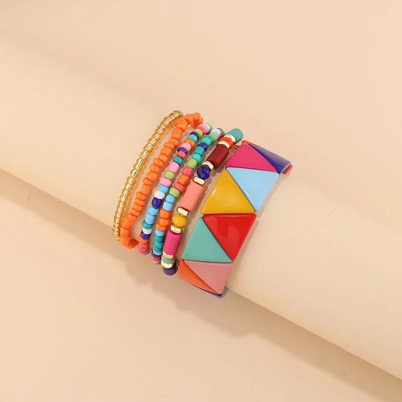 TEEK - Bohemian Multi-Layer Seed Beads Bangles