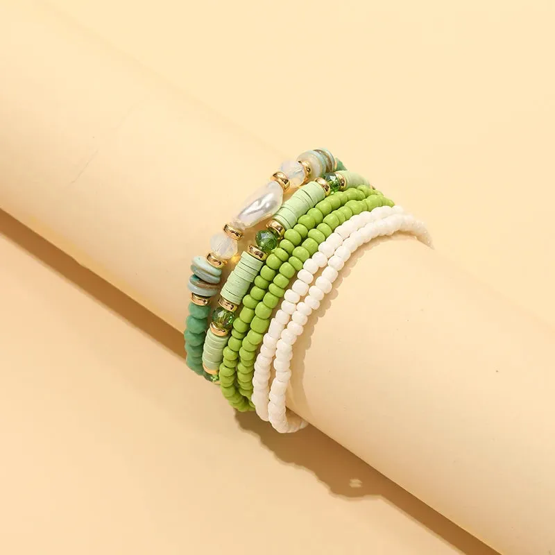 TEEK - Bohemian Multi-Layer Seed Beads Bangles