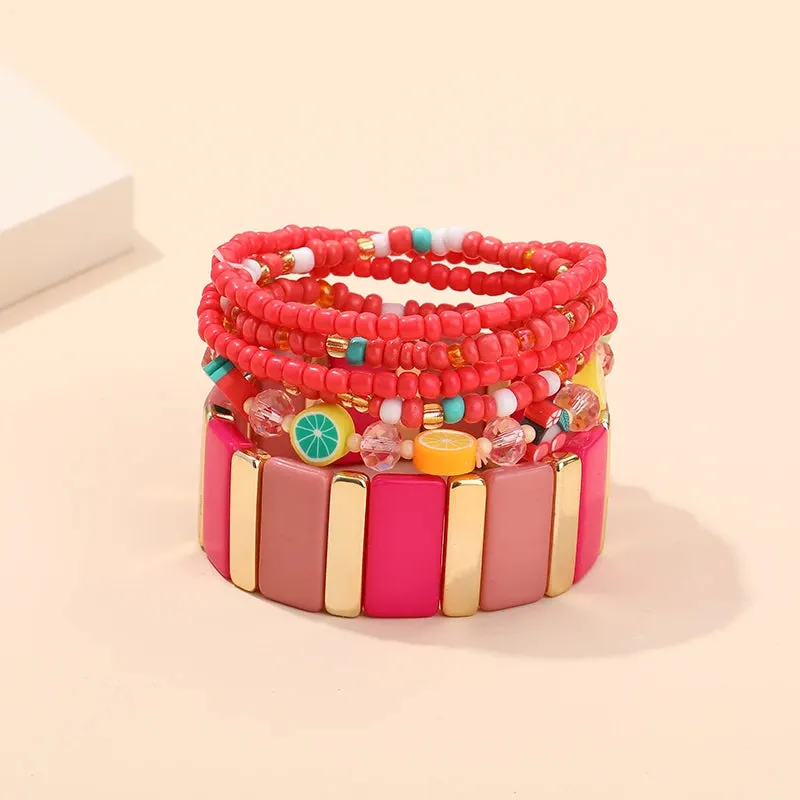 TEEK - Bohemian Multi-Layer Seed Beads Bangles