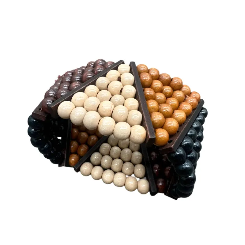 TEEK - Bohemian Vintage Natural Wooden Beads Bracelet