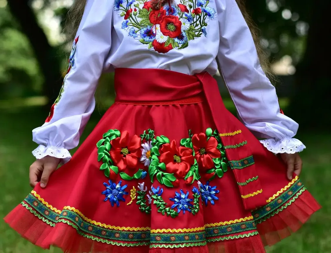 Ukrainian costume for a girl