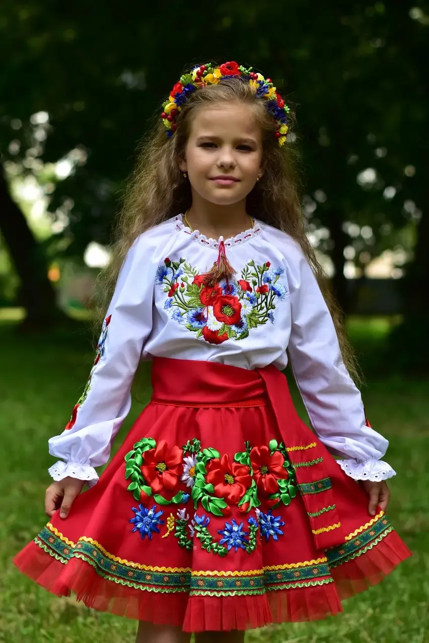 Ukrainian costume for a girl