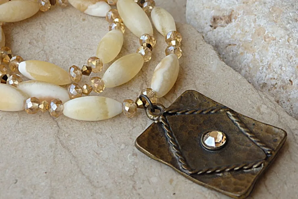 Yellow Jasper necklace