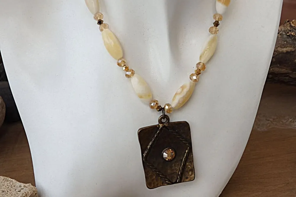 Yellow Jasper necklace