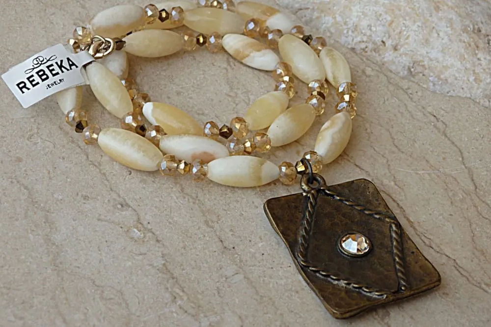 Yellow Jasper necklace