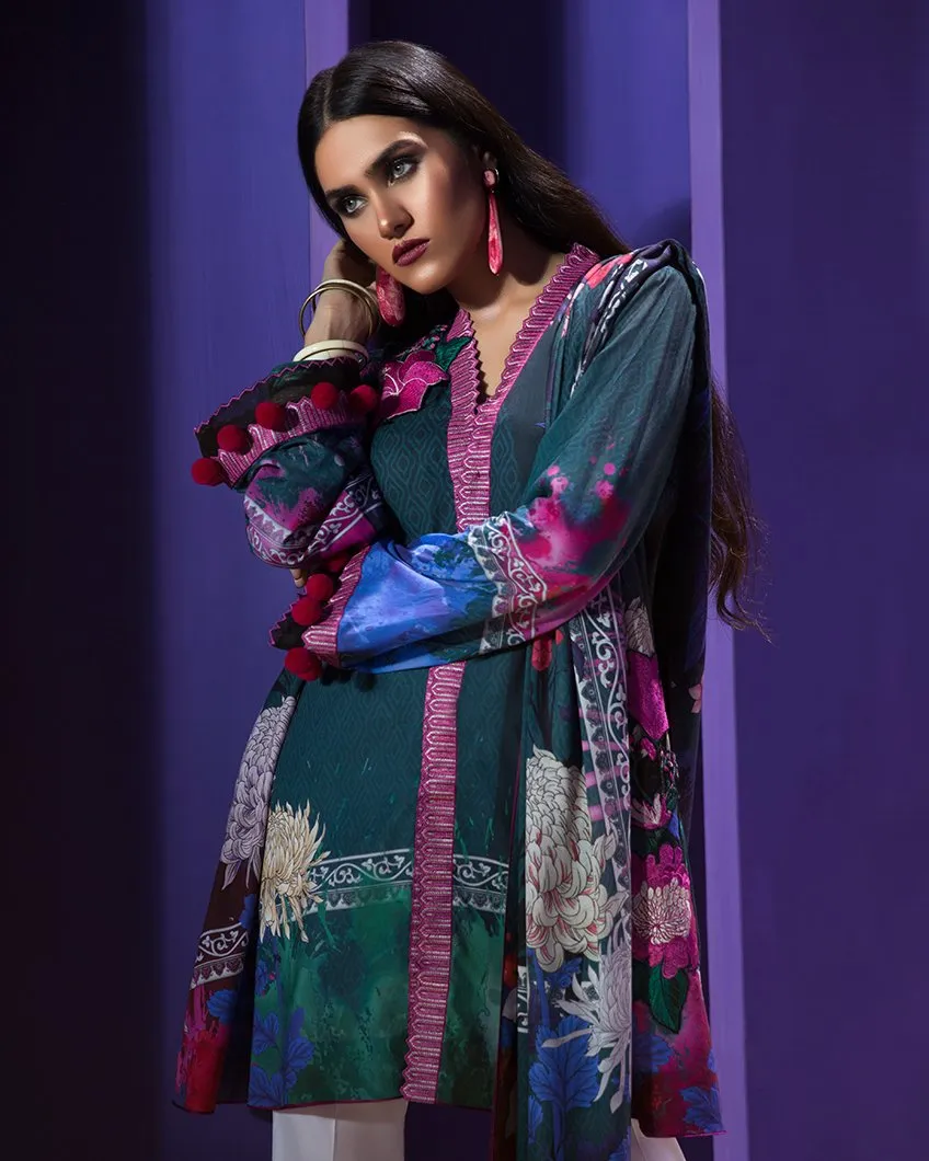 Zaha by Khadijah Shah – 2pc Lawn Collection – Anais (ZL-09A)